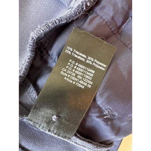 BABATON Power Pant High Waisted Belted Paper Bag Dress Pant Dive Blue Size 2 - Picture 11 of 13